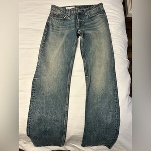 Zara Low Rise straight leg baggy Jeans